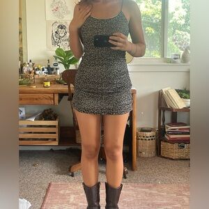 Vintage floral mini dress